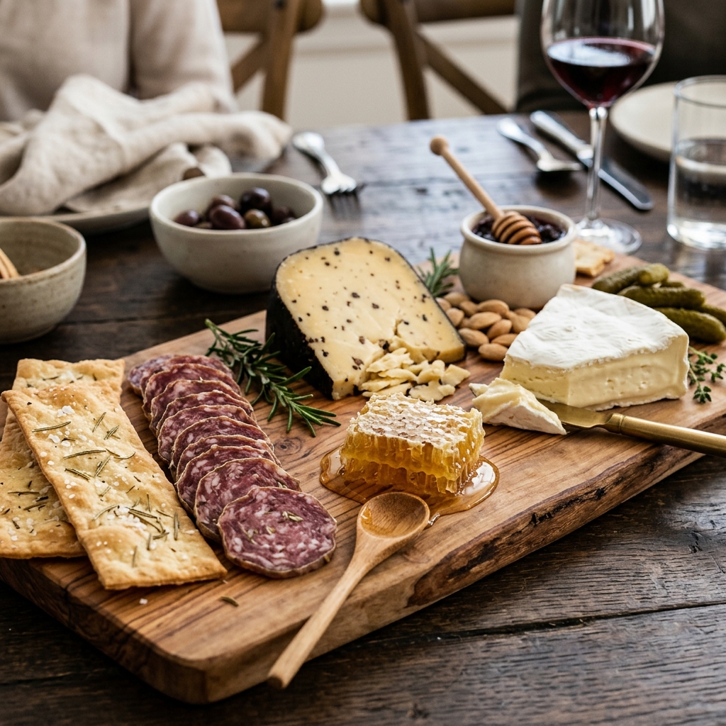 Truffle Cheese & Cracker Board
